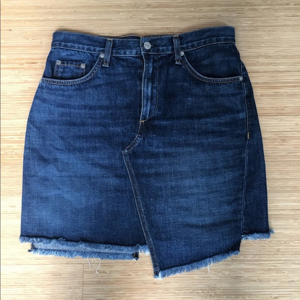 Rag & Bone Asymmetrical Jean Skirt